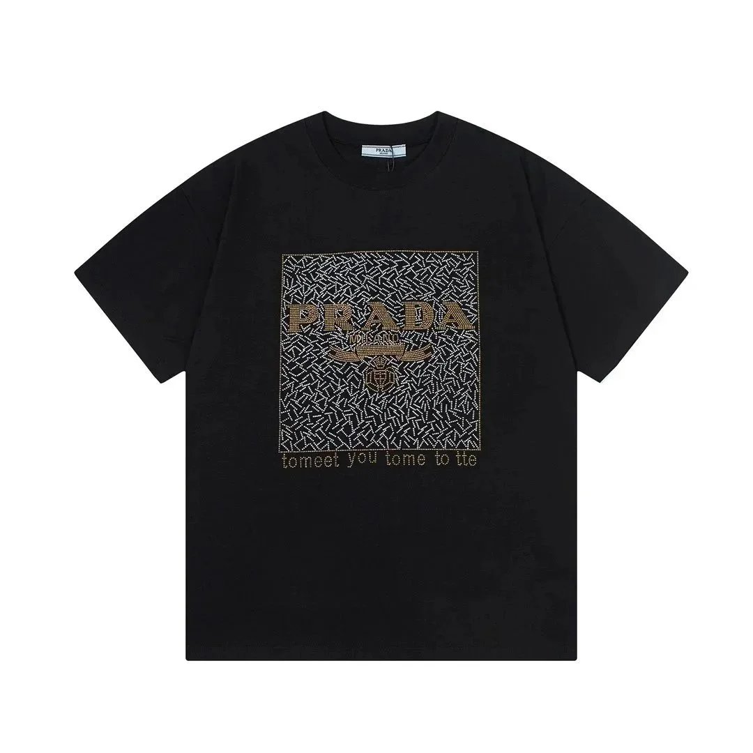Prada T-Shirts Short-Sleeve Logo T-Shirt — 16
