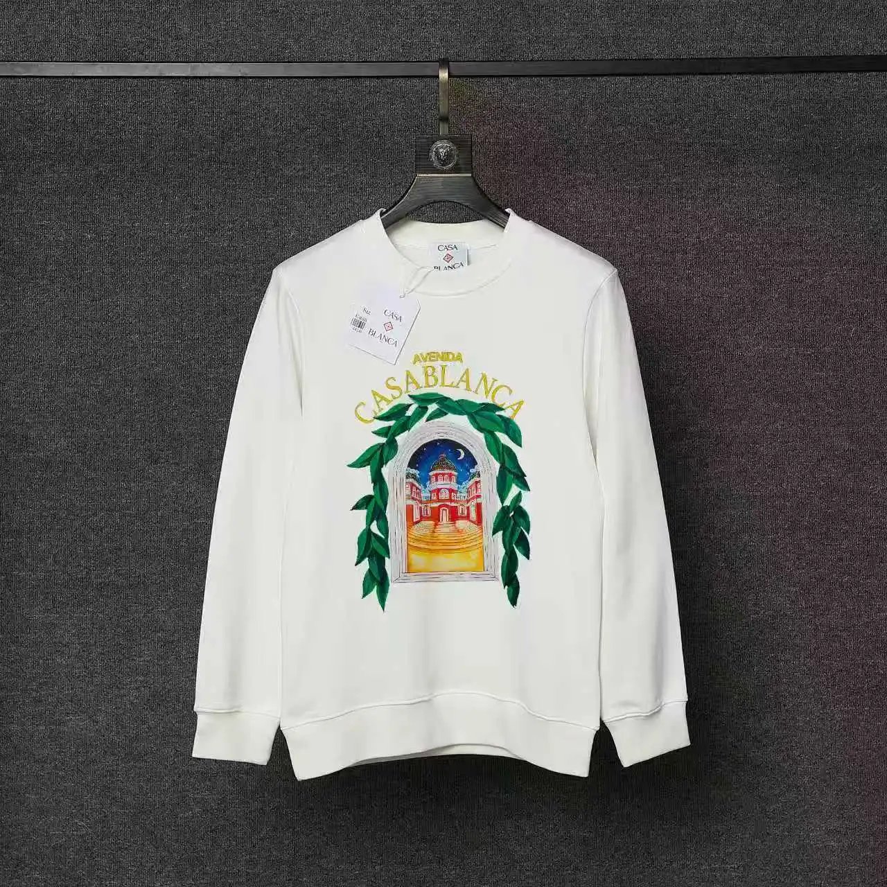 Casablanca Hoodies & Sweatshirts Printed Crewneck Sweatshirt — 51