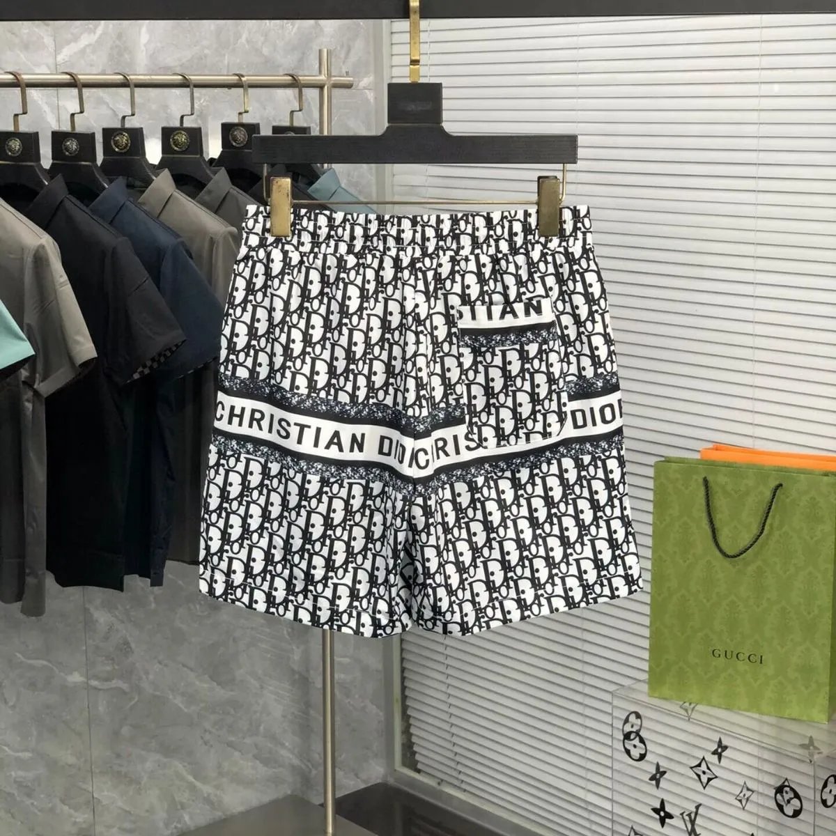 Dior Shorts Drawstring monogram-print image 4