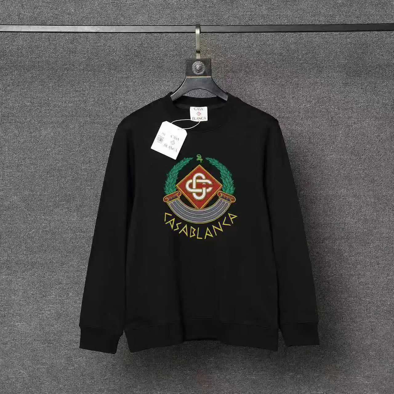 Casablanca Hoodies & Sweatshirts Printed Crewneck Sweatshirt — 48