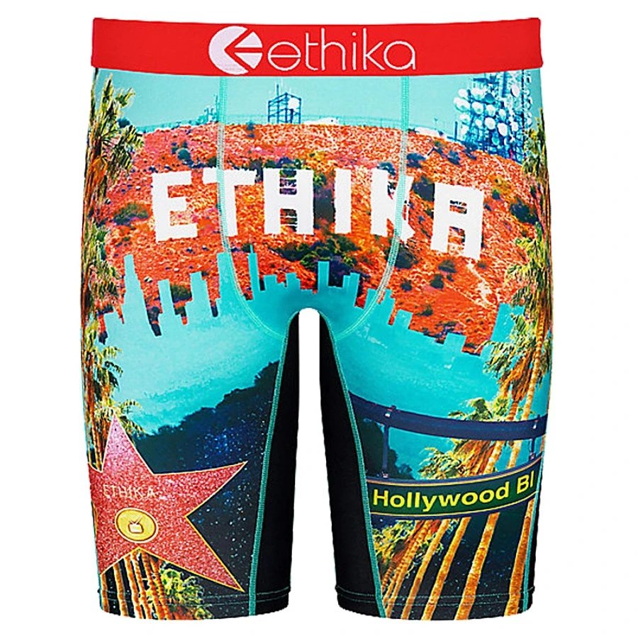 Ethika Underwear Printed Boxer Briefs — Hollywood
