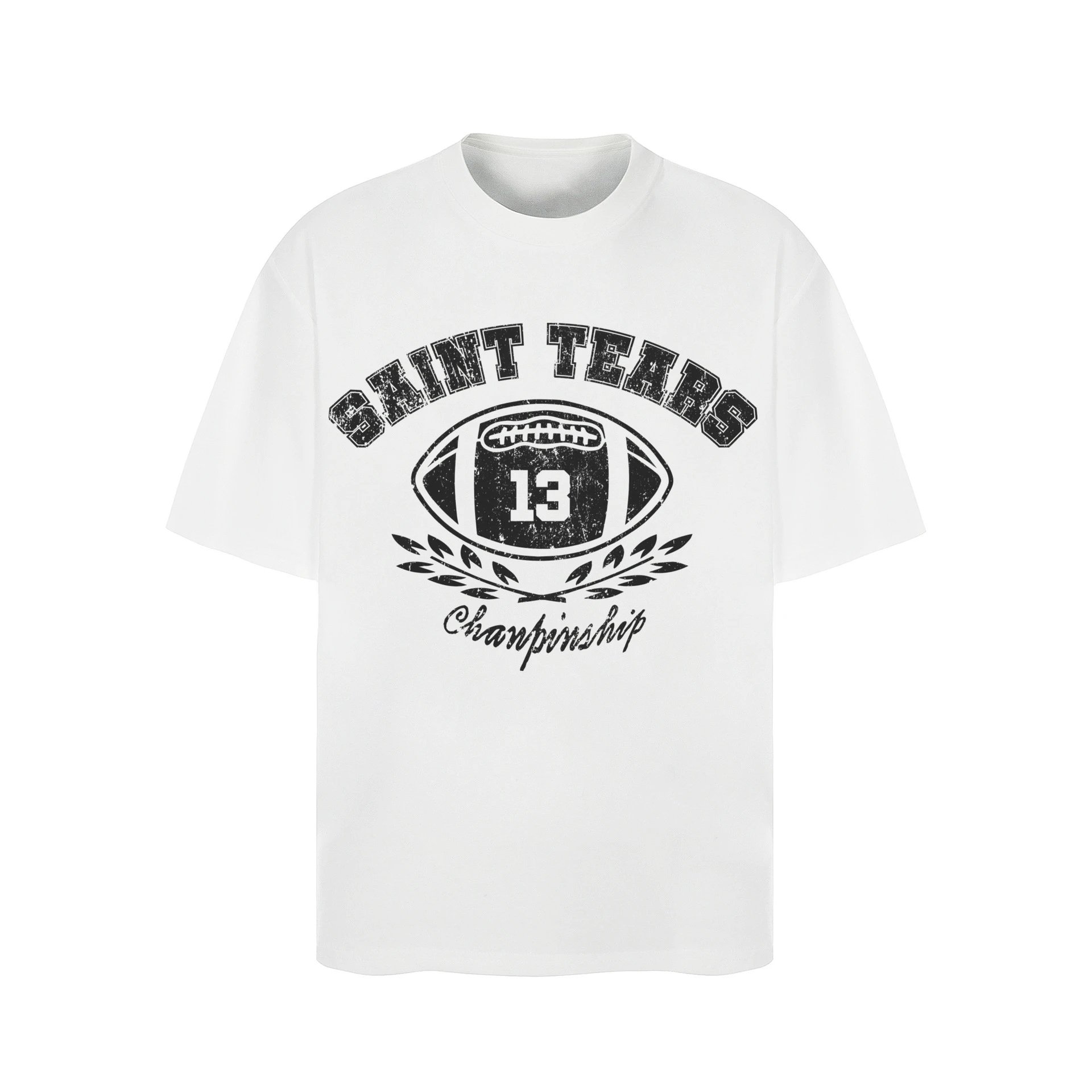 Saint Tears Championship Football T-Shirt White