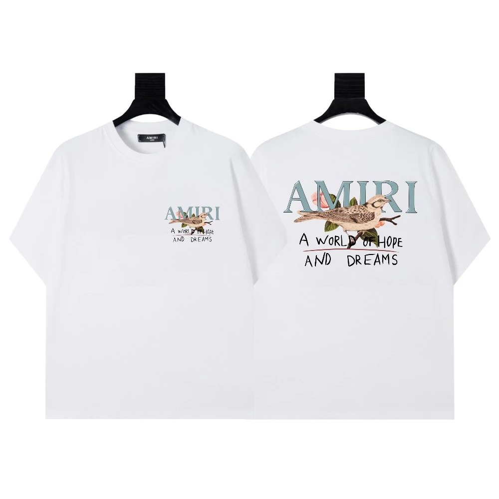 AMIRI T-Shirts Graphic Print — tx 6522 white