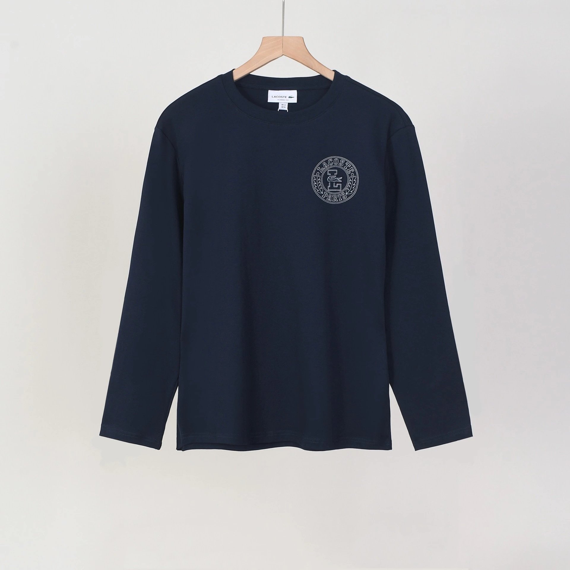 Polo Ralph Lauren T-Shirts Long-Sleeve Crew-Neck Embroidered Logo — 1516 Dark blue