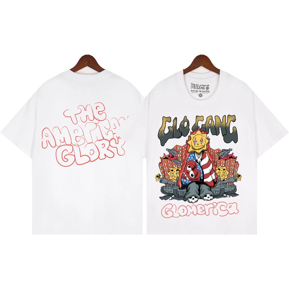 Glo Gang T-Shirts Graphic Print Crew Neck T-Shirt — 110 white