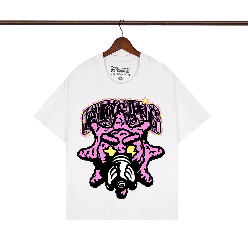 Glo Gang T-Shirts Graphic Print Crew Neck T-Shirt — 106 white