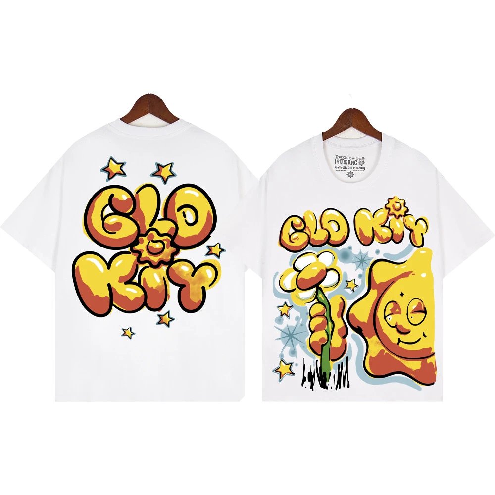 Glo Gang T-Shirts Graphic Print Crew Neck T-Shirt — 101 white