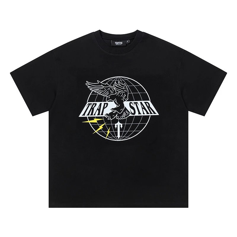 Trapstar T-Shirts Graphic Logo Short-Sleeve T-Shirt — 710 Black