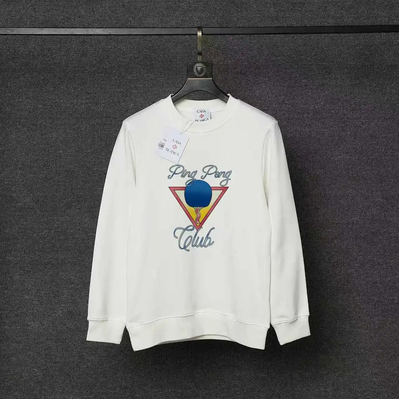Casablanca Hoodies & Sweatshirts Printed Crewneck Sweatshirt — 61