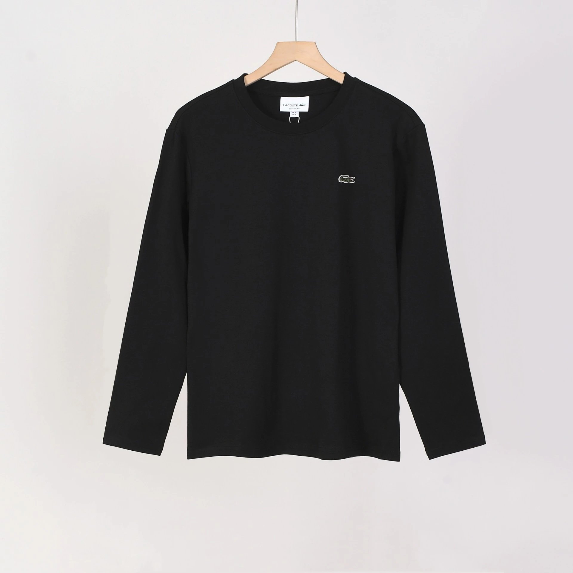 Polo Ralph Lauren T-Shirts Long-Sleeve Crew-Neck Embroidered Logo — 1521 Black