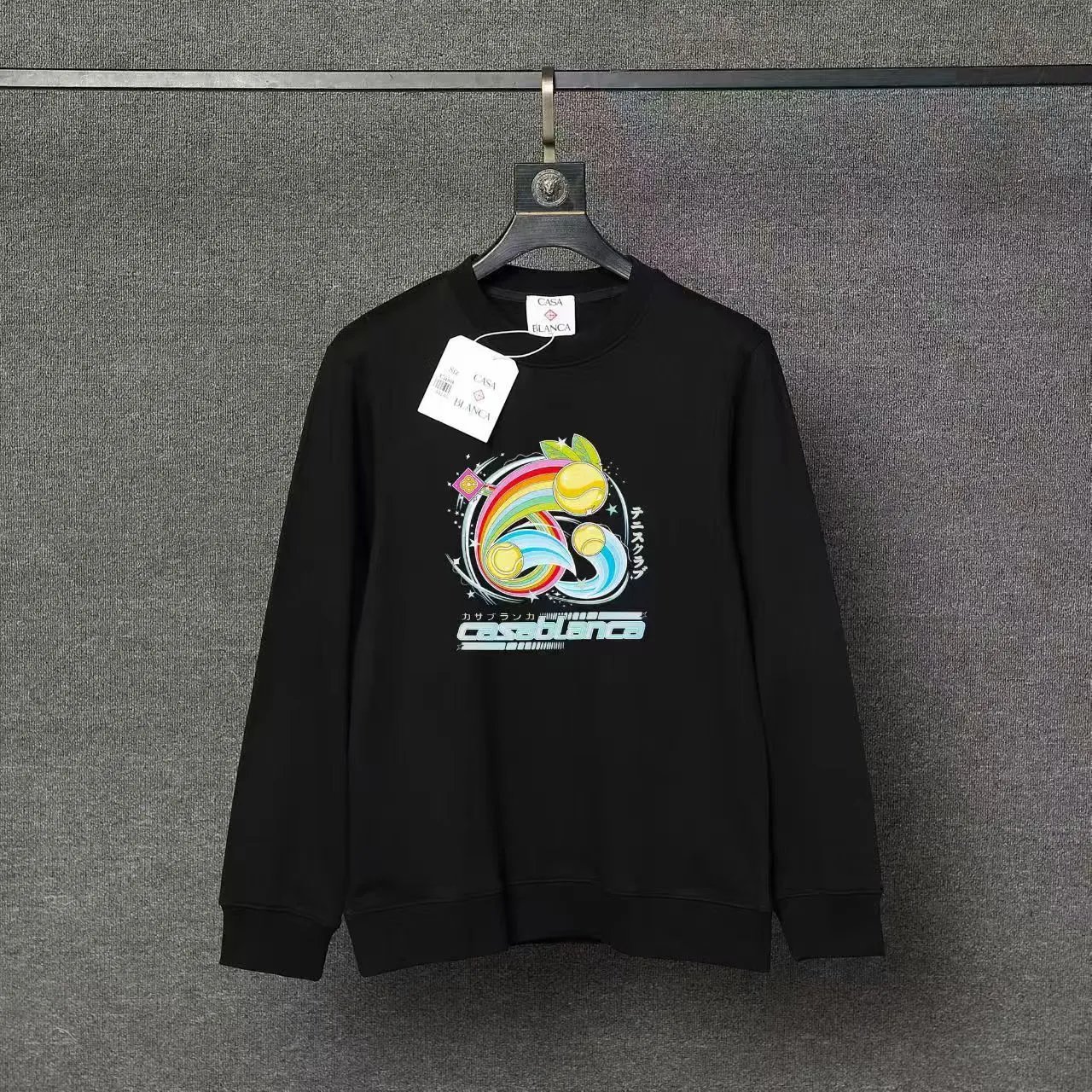 Casablanca Hoodies & Sweatshirts Printed Crewneck Sweatshirt — 58
