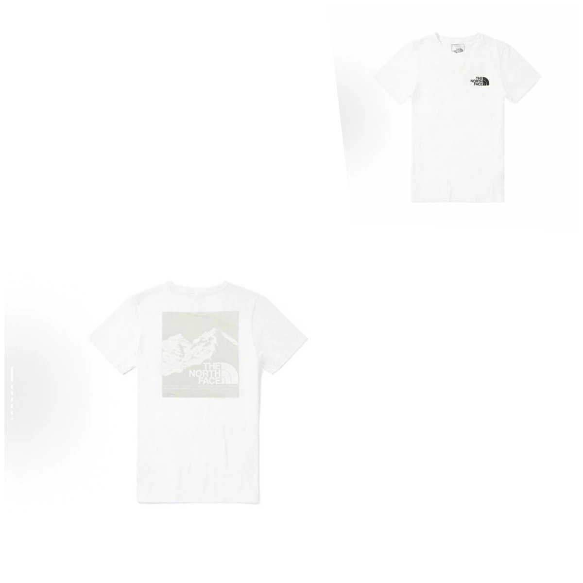 The North Face T-Shirts BM7S-0 graphic short-sleeve T-shirt — 220 white