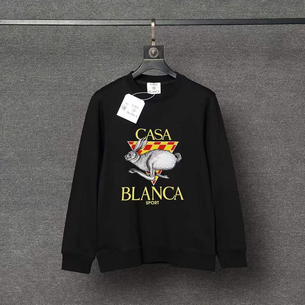 Casablanca Hoodies & Sweatshirts Graphic Print Crewneck Sweatshirt — 84