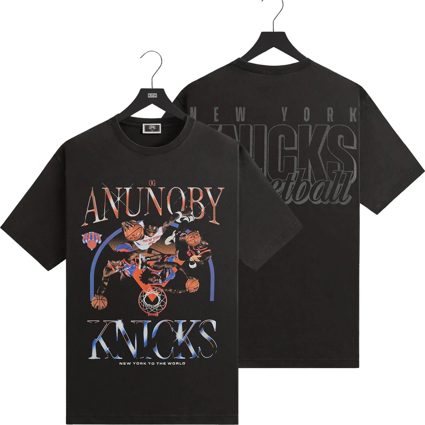 Kith T-Shirts Graphic Print Short-Sleeve T-Shirt — K-280 Black