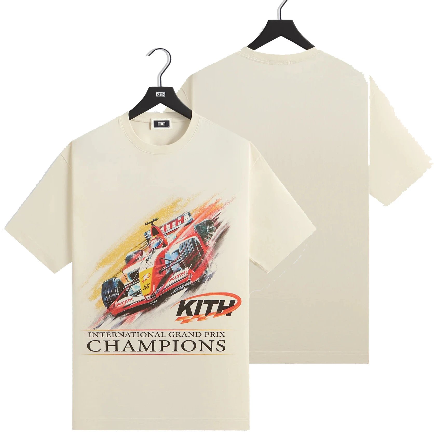 Kith T-Shirts Graphic Print Short-Sleeve T-Shirt — K-291 Apricot color