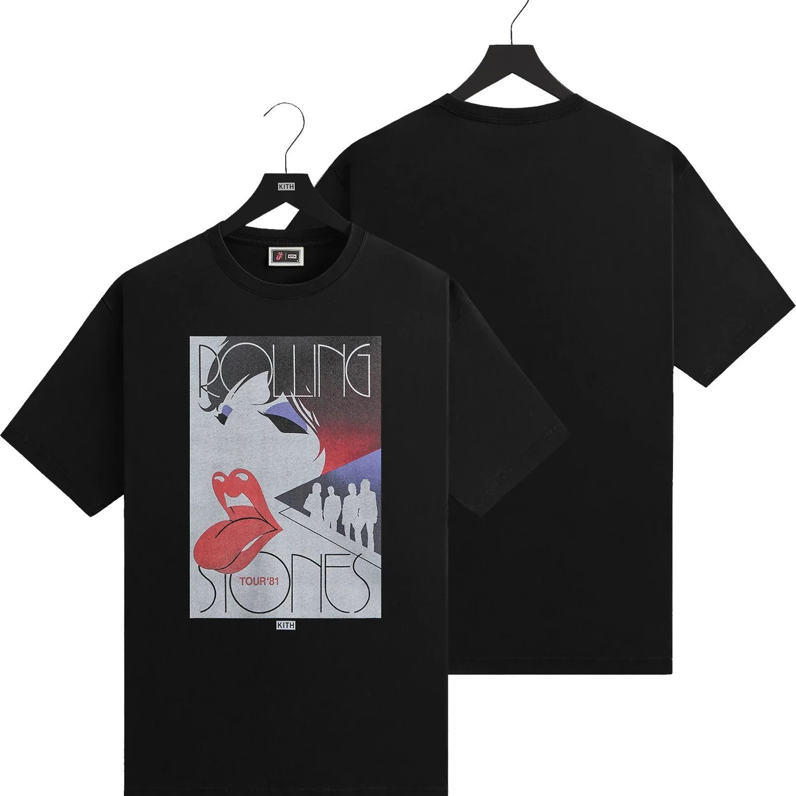 Kith T-Shirts Graphic Print Short-Sleeve T-Shirt — K-299 Black