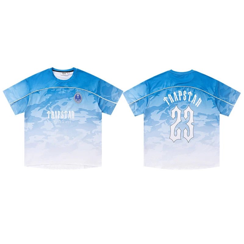Trapstar T-Shirts Graphic Logo Short-Sleeve T-Shirt — 738 Blue