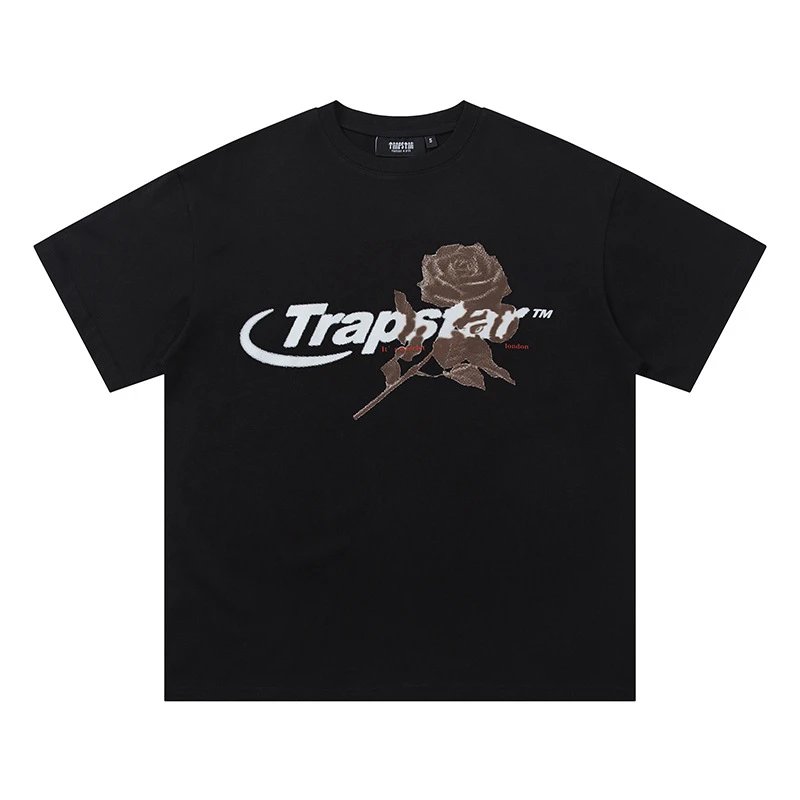 Trapstar T-Shirts Graphic Logo Short-Sleeve T-Shirt — 740 Black
