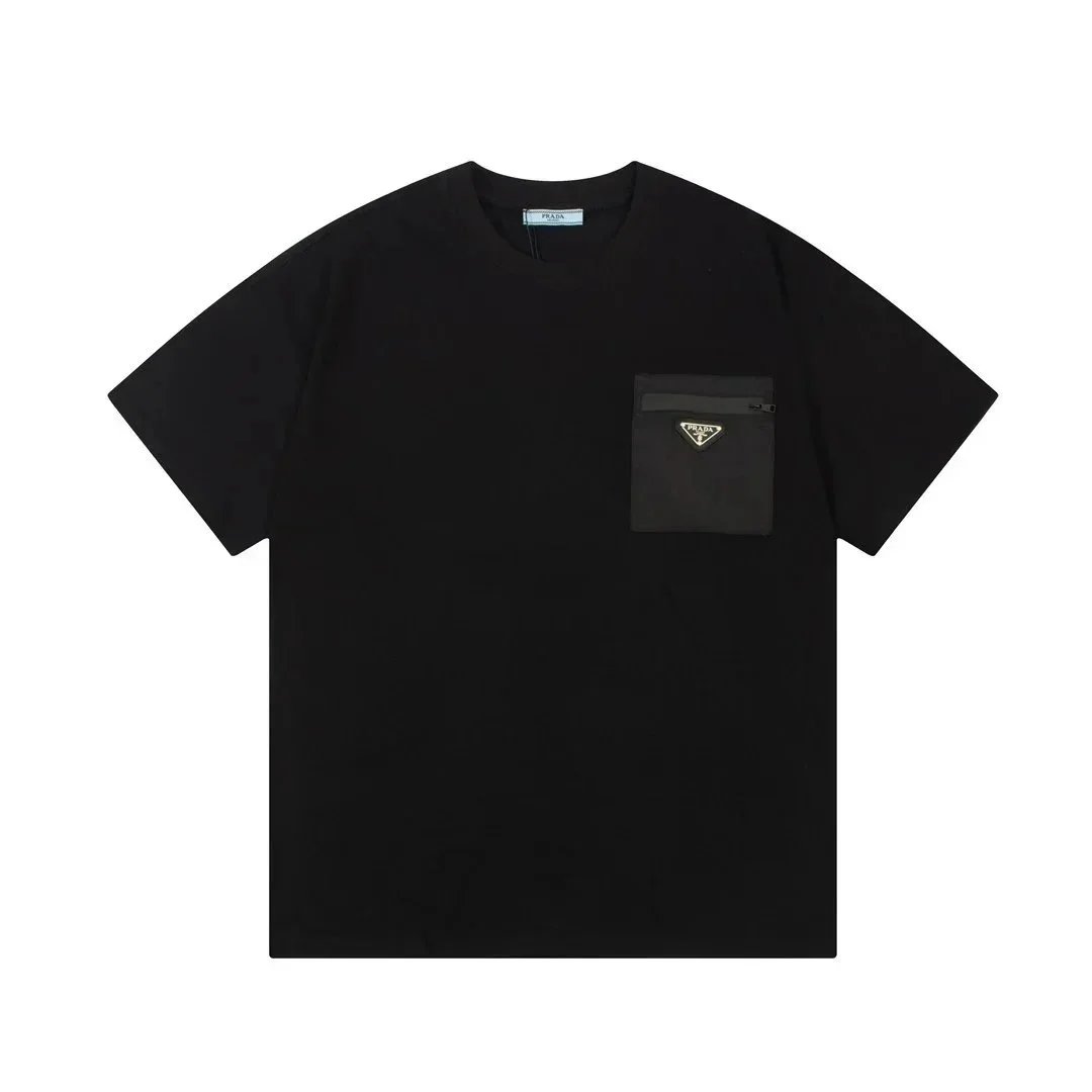 Prada T-Shirts Short-Sleeve Logo T-Shirt image 6
