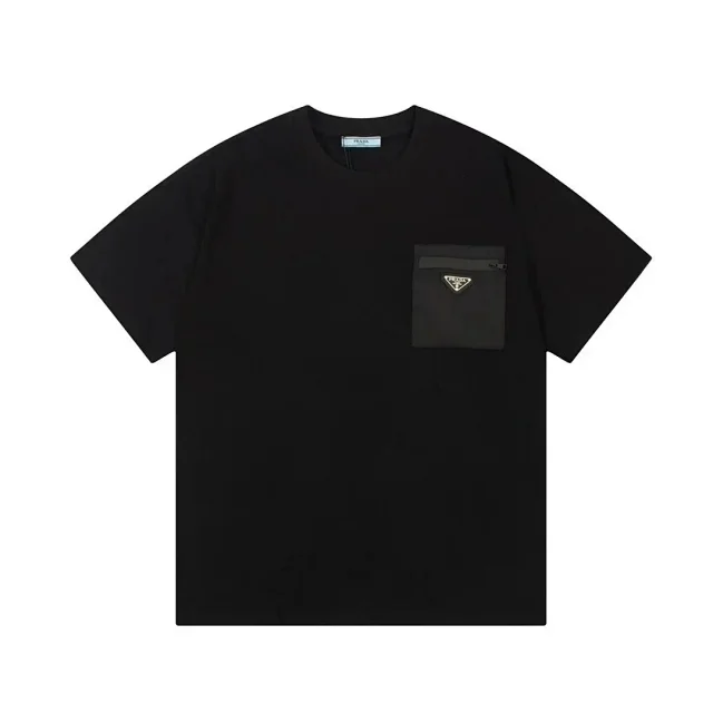 Prada T-Shirts Short-Sleeve Logo T-Shirt product detail image 6
