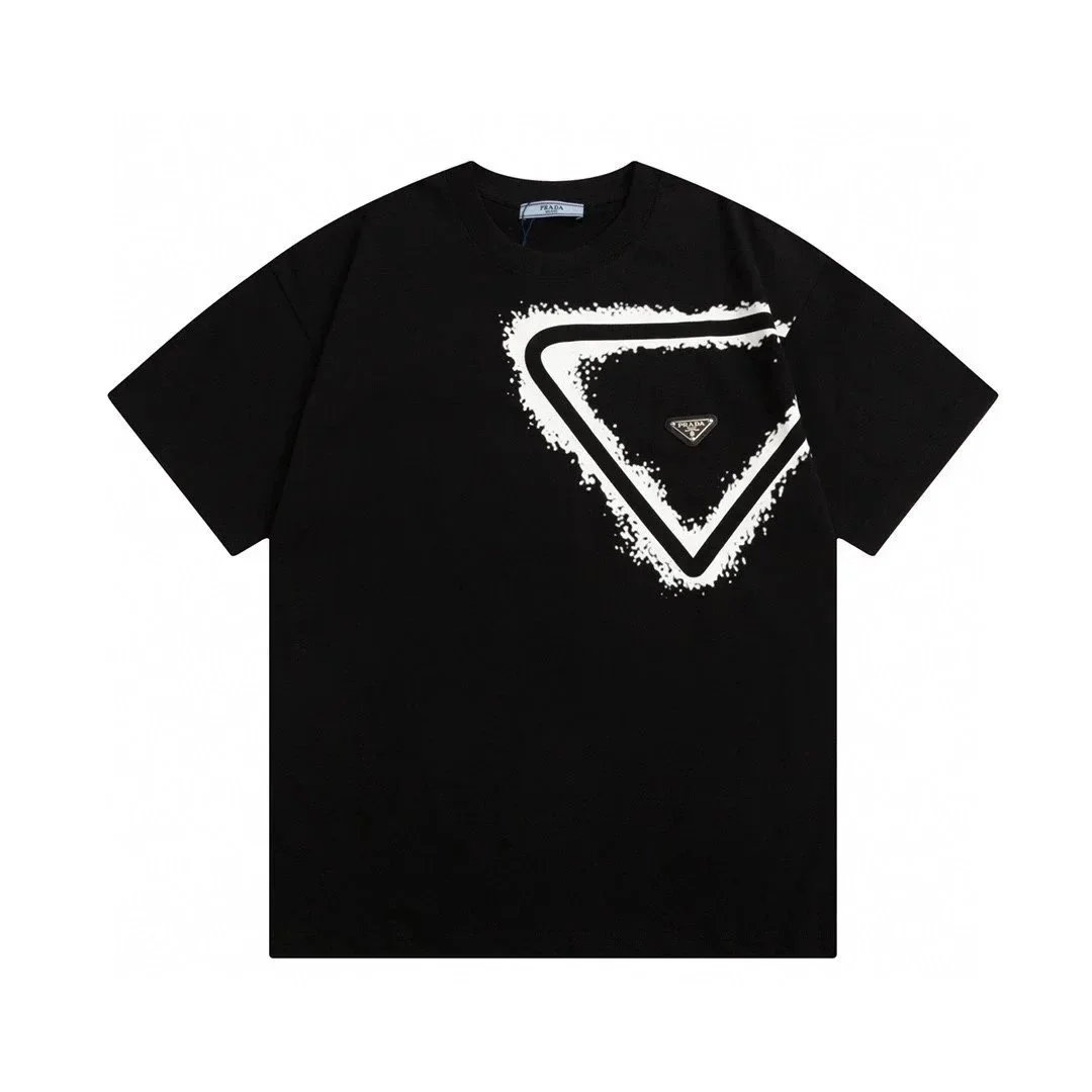 Prada T-Shirts Short-Sleeve Logo T-Shirt — 08