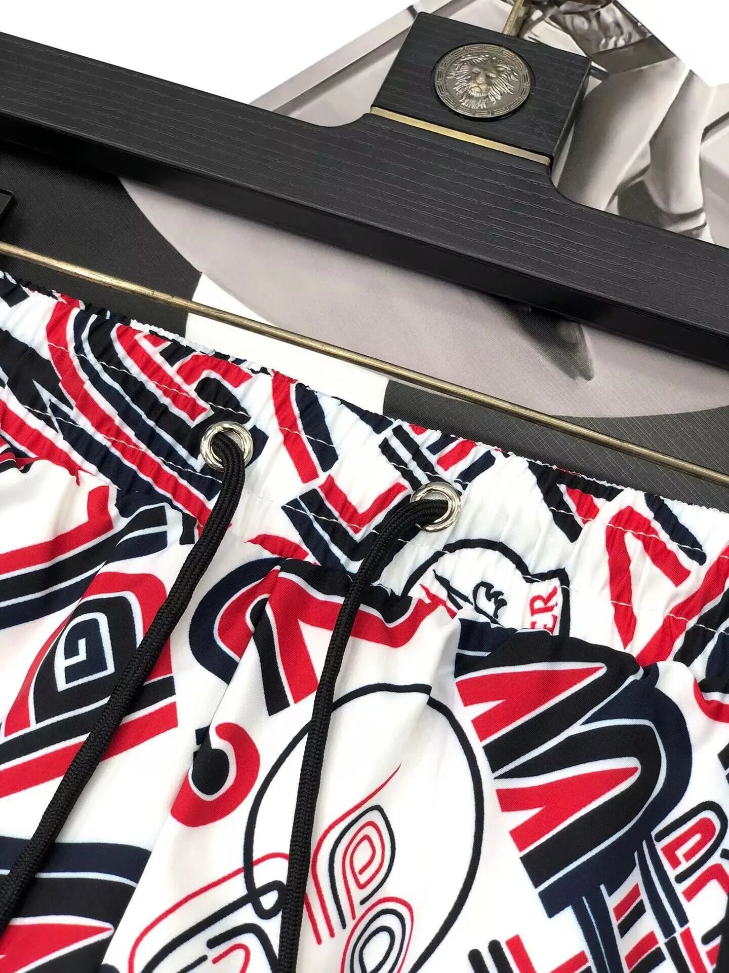 Moncler Logo-Print Swim Shorts Blue - 12