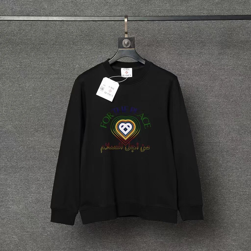 Casablanca Hoodies & Sweatshirts Graphic Print Crewneck Sweatshirt — 100