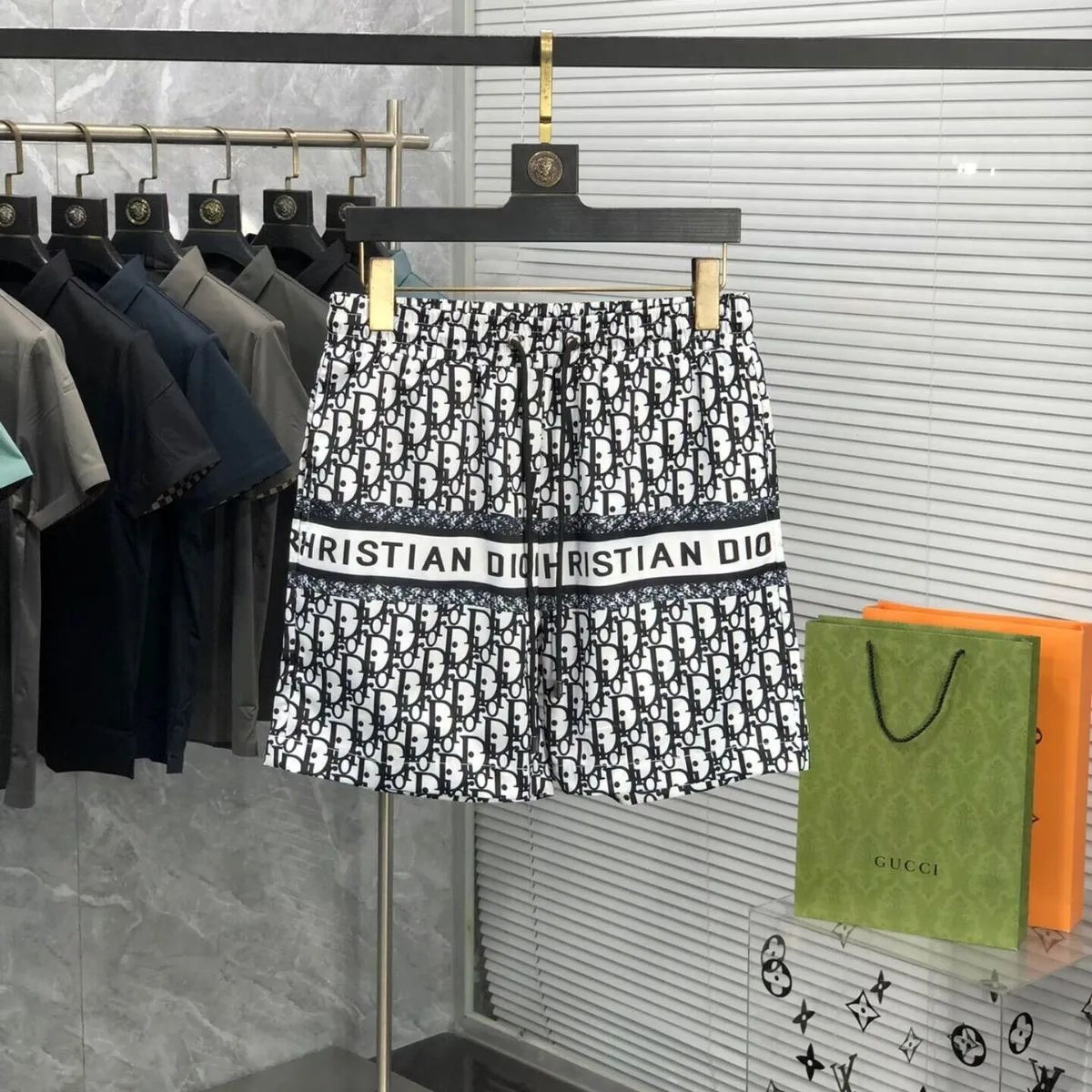 Dior Shorts Drawstring monogram-print image 3