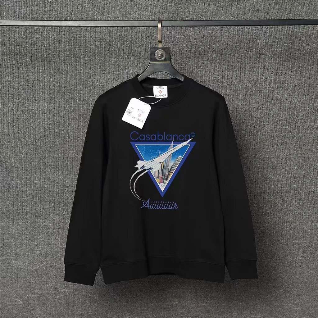 Casablanca Hoodies & Sweatshirts Graphic Print Crewneck Sweatshirt — 75