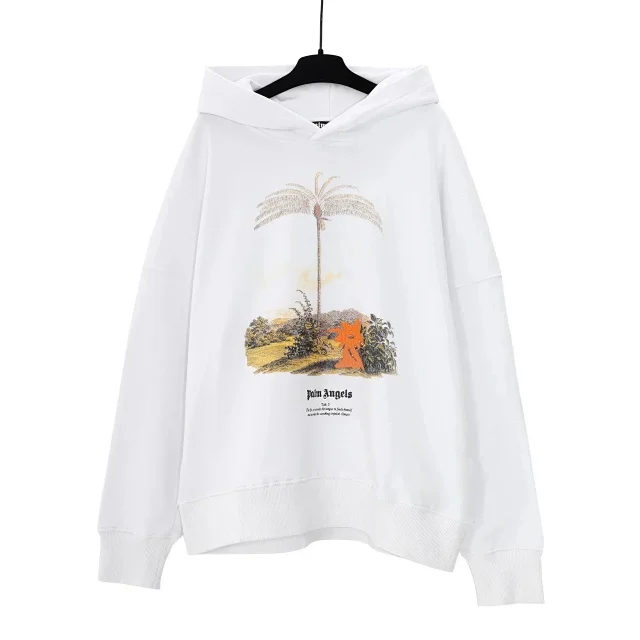 Palm Angels Hoodies & Sweatshirts Graphic Pullover Hoodie product detail image 5