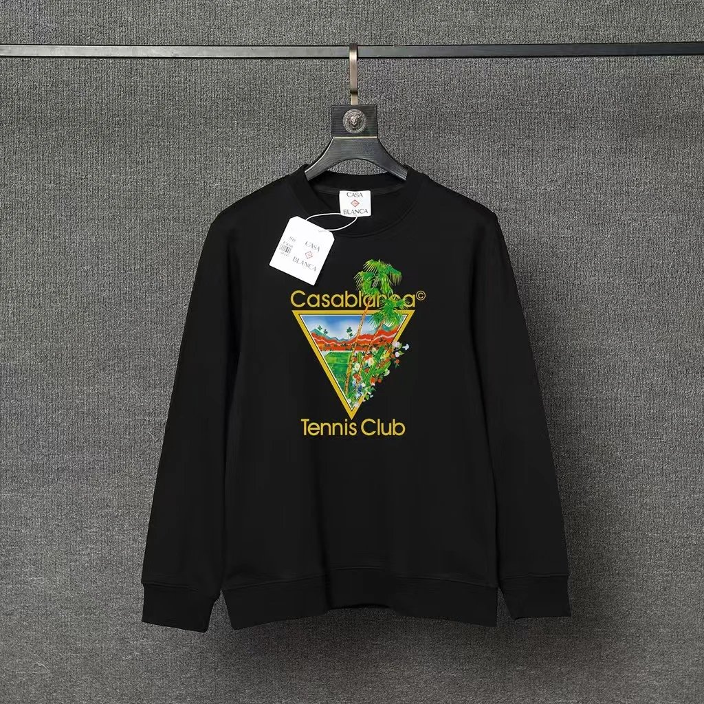 Casablanca Hoodies & Sweatshirts Graphic Print Crewneck Sweatshirt — 92