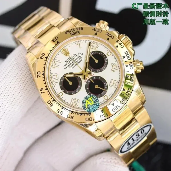Rolex Daytona 116528 Gold Chronograph Watch Watches - 1
