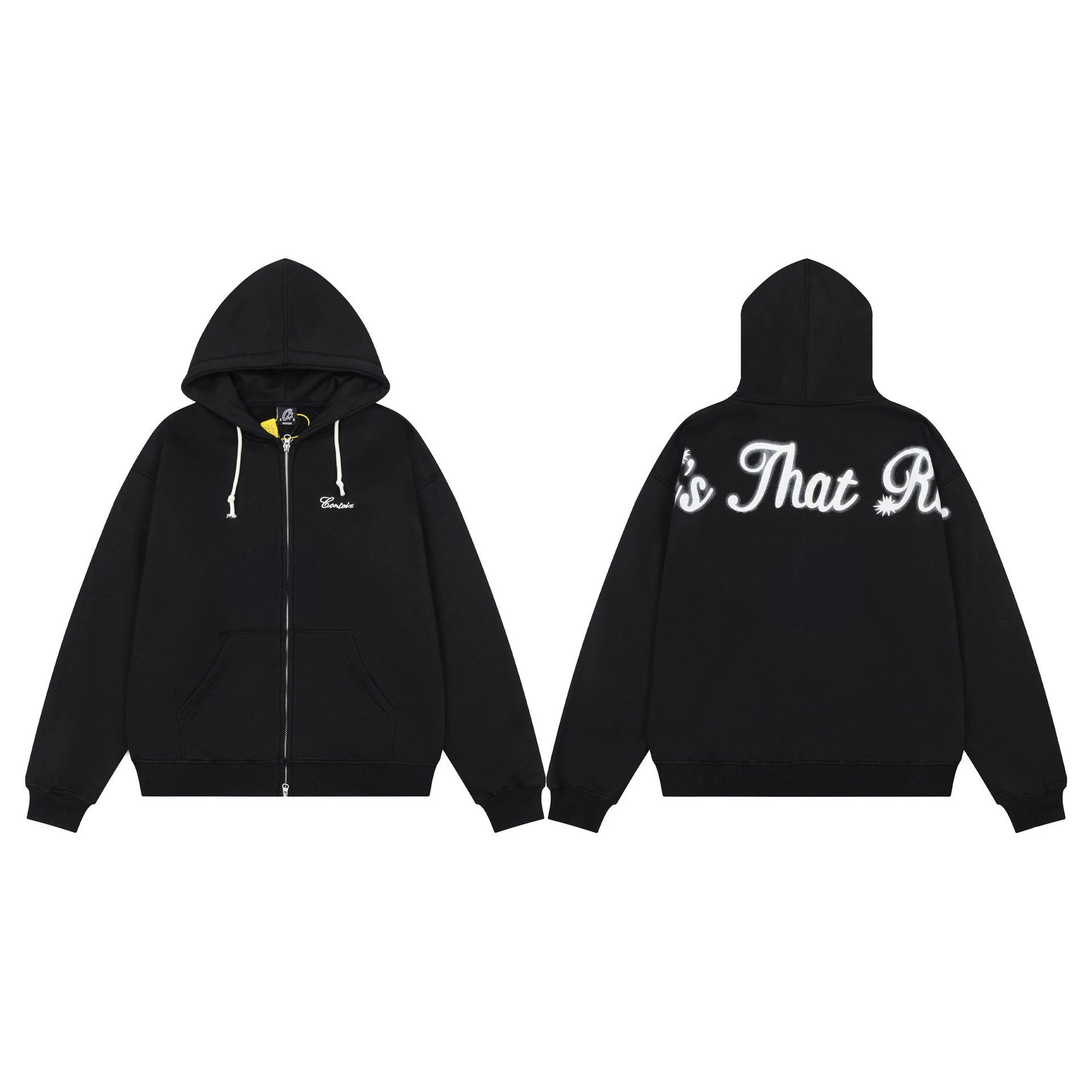 Corteiz Hoodies & Sweatshirts Logo-print hooded sweatshirt — 533 Black