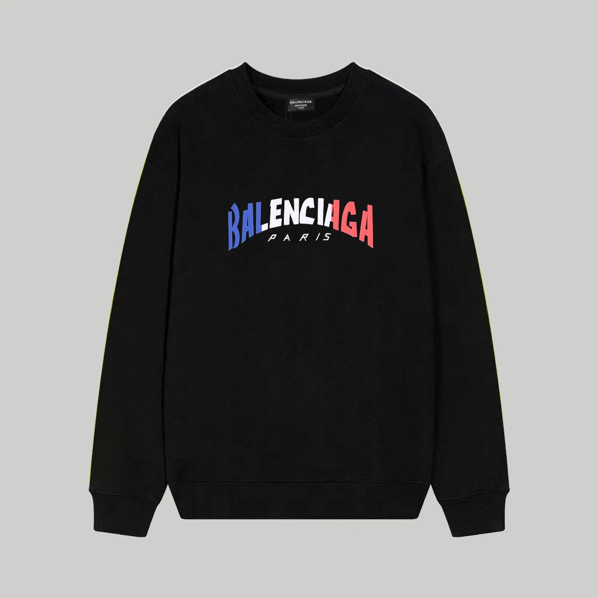 Balenciaga Hoodies & Sweatshirts Crewneck logo-print sweatshirt — 153 black