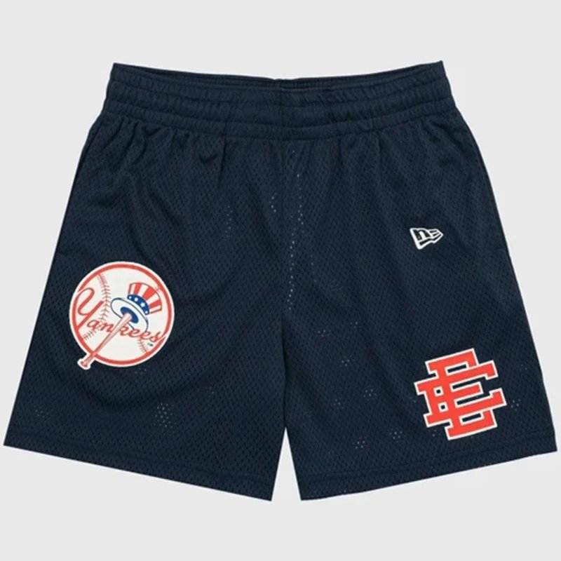 Eric Emanuel Shorts Mesh basketball with team graphic patches — American Tide Brand EE Quick-drying shorts 07