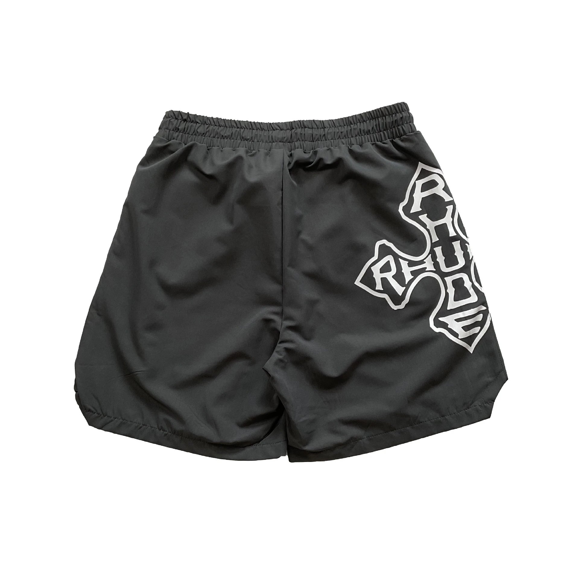 Rhude Cross Logo Swim Shorts Army Green - 8