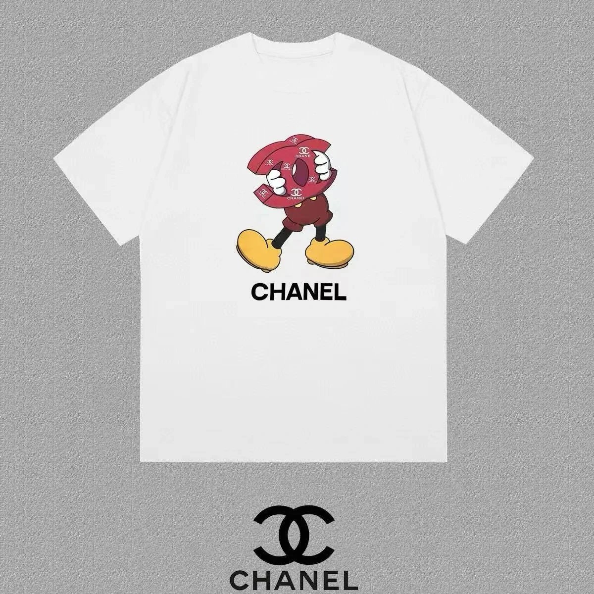 Chanel T-Shirts Short-Sleeve Logo Print — 7