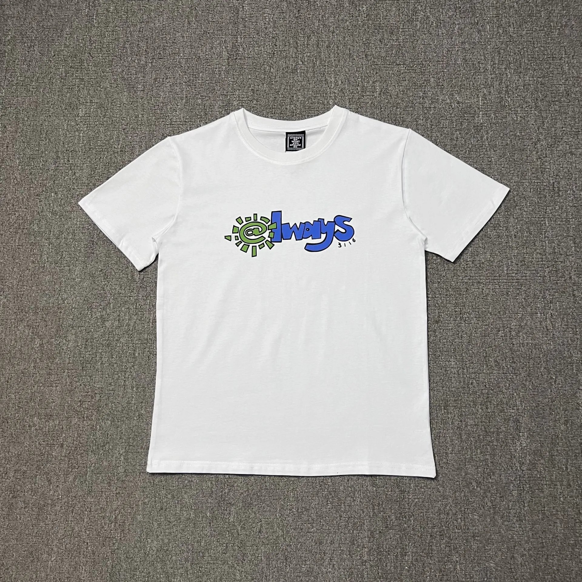 A&D T-Shirts Graphic Print Short-Sleeve T-Shirt — AD07 White