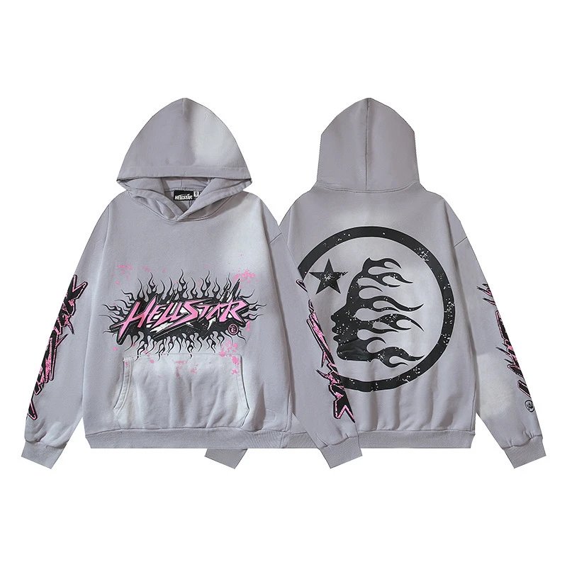 Hellstar Skull Graphic Hoodie Red - 27