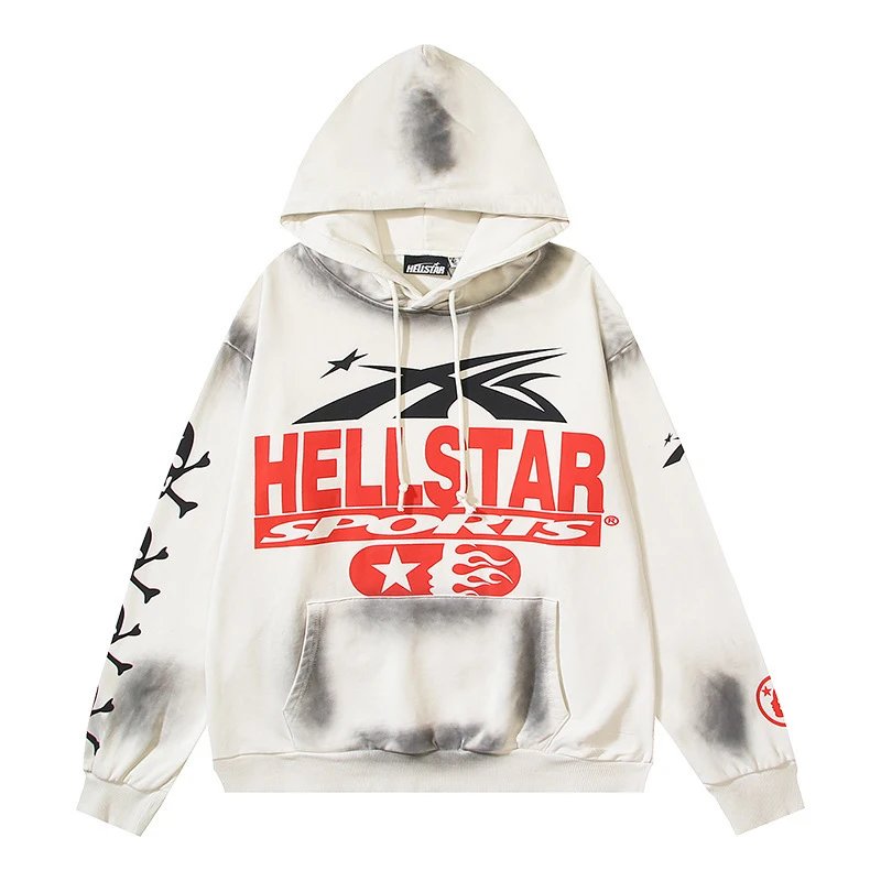 Hellstar Skull Graphic Hoodie Red - 48