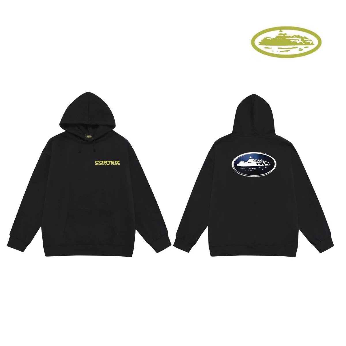 Corteiz Hoodies & Sweatshirts Classic Series printed pullover hoodie — C 2018 Black (terry))