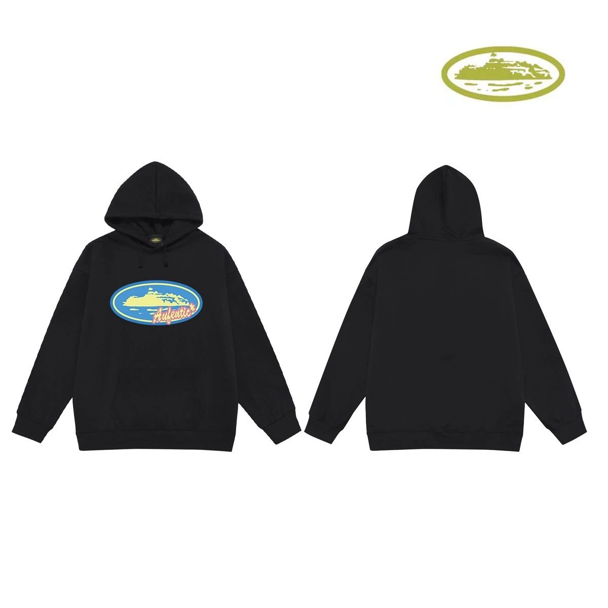 Corteiz Hoodies & Sweatshirts Classic Series printed pullover hoodie — C 2022 Black (terry))