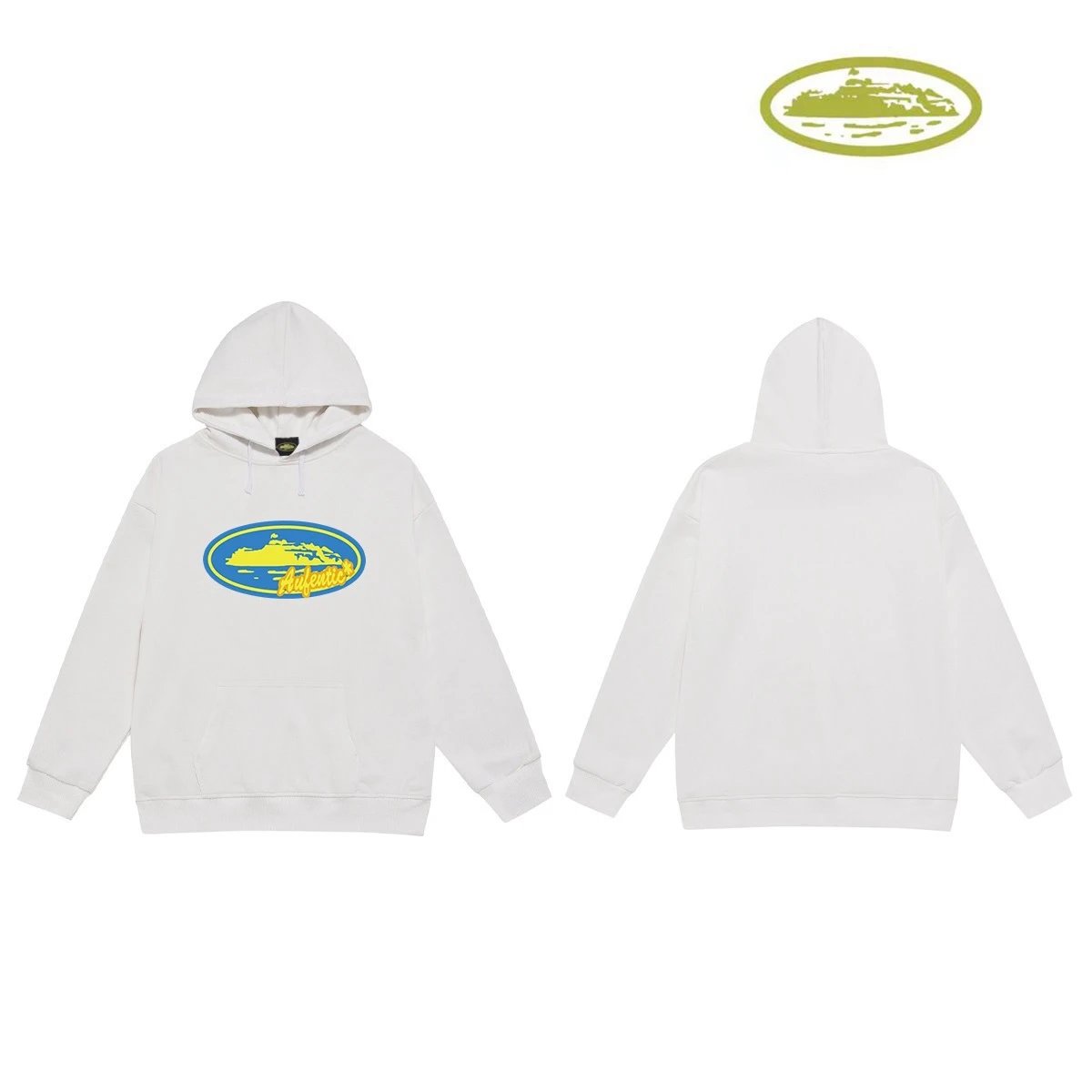 Corteiz Hoodies & Sweatshirts Classic Series printed pullover hoodie — C 2023 White (terry)