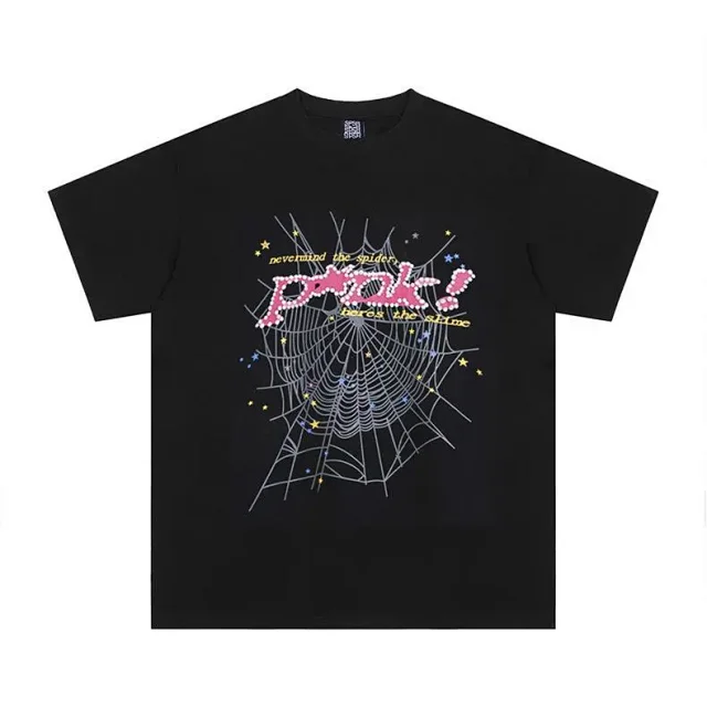 Sp5der T-Shirts Spiderweb Graphic Short-Sleeve T-Shirt product detail image 17