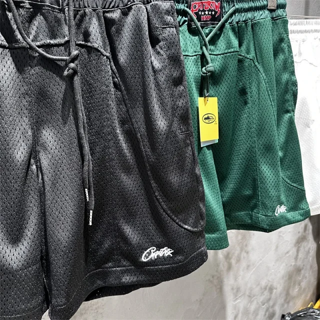 Corteiz Mesh 18 graphic short-sleeve shirt and shorts set product detail image 22