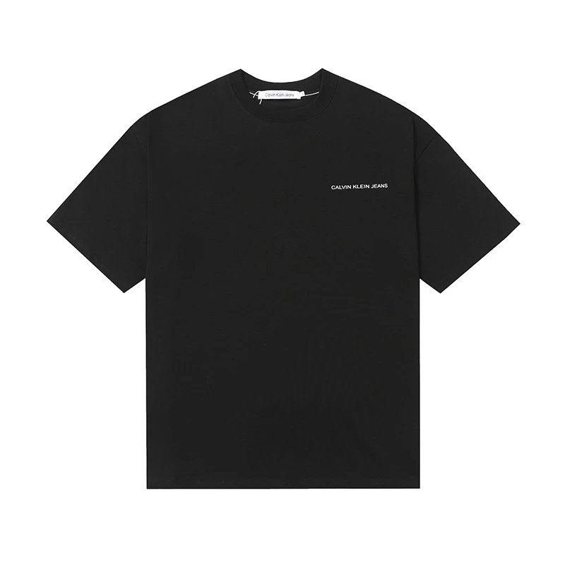 Calvin Klein T-Shirts Logo-print crew-neck short-sleeve — 501 black