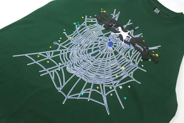 Sp5der T-Shirts Spiderweb Graphic Short-Sleeve T-Shirt product detail image 40