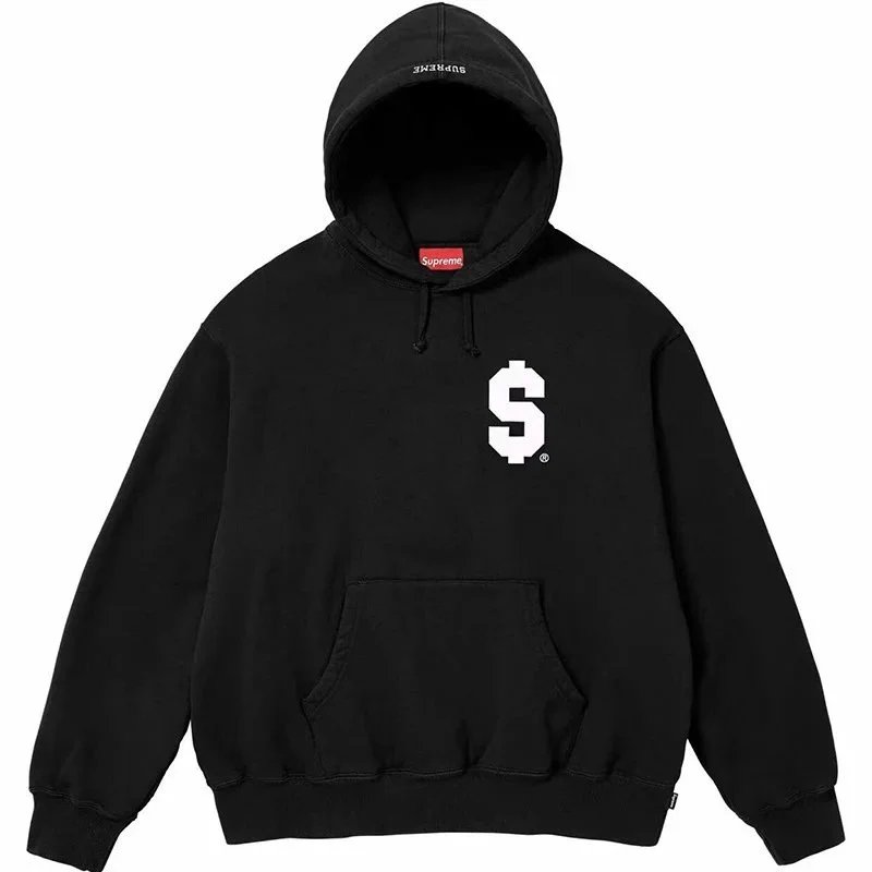 Supreme Hoodies & Sweatshirts Pullover Hoodie with Kangaroo Pocket and Logo Graphics image 11