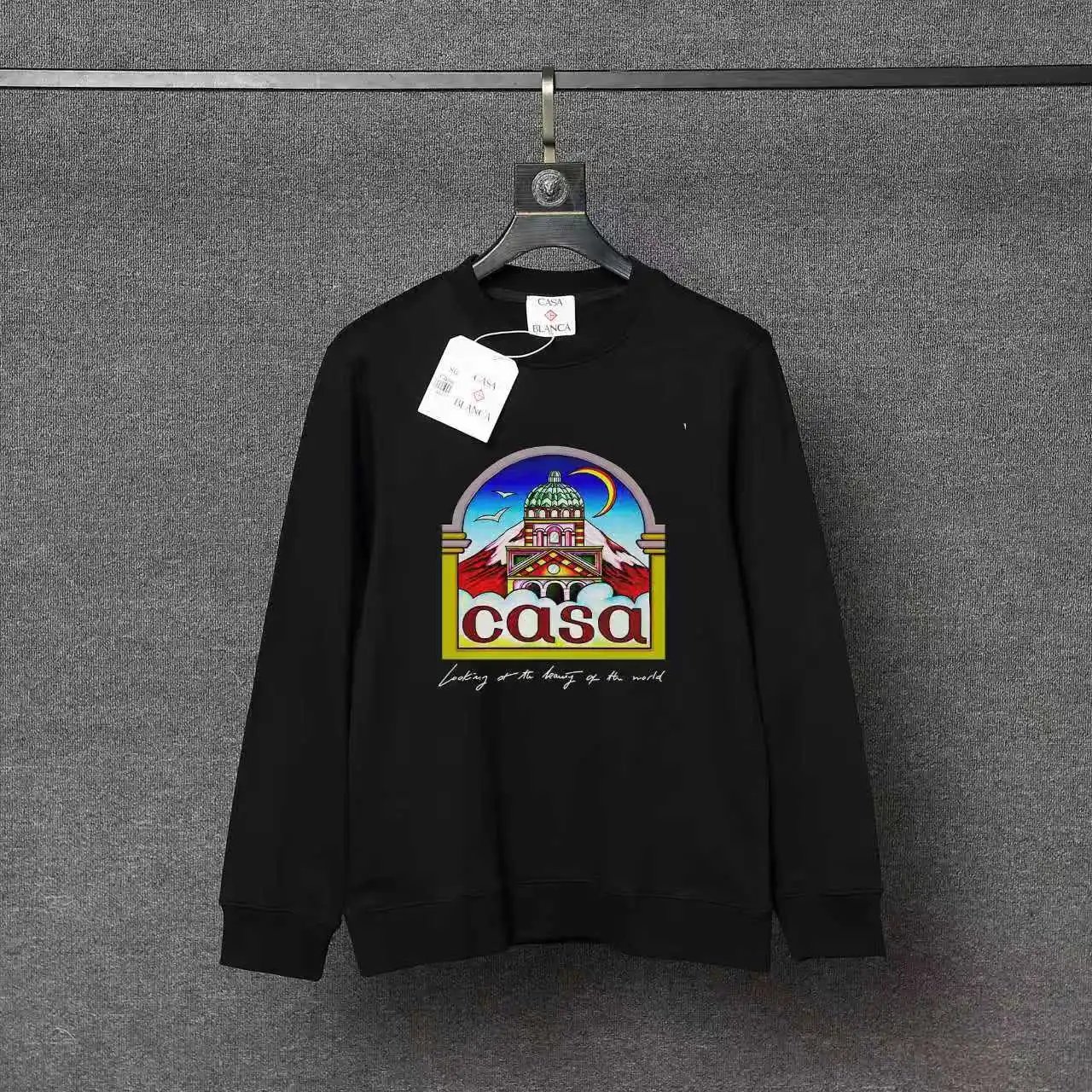 Casablanca Hoodies & Sweatshirts Graphic Print Crewneck Sweatshirt — 66