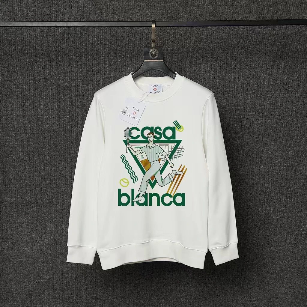 Casablanca Hoodies & Sweatshirts Graphic Print Crewneck Sweatshirt — 73